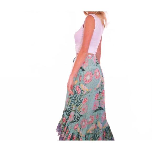 NEW BELL BY ALICIA BELL margo maxi skirt in green - Picture 3 of 4
